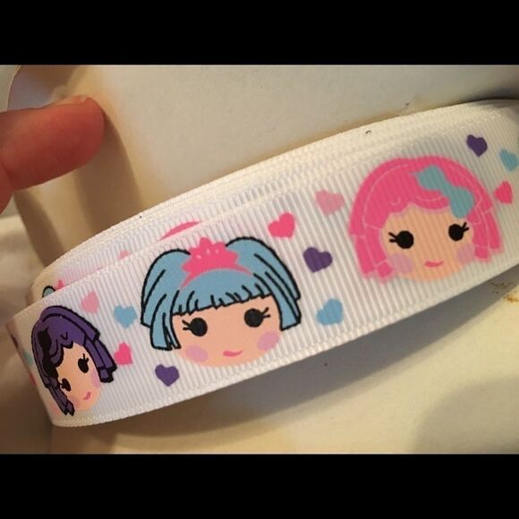5/$24 grosgrain Ribbon 7/8” NEW 5 yards doll faces - Picture 6 of 8